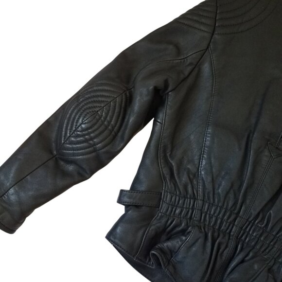 Hein Gericke HARLEY DAVIDSON Moto Jacket Vtg 80s Women's Lined Slim Cut Leather - Picture 6 of 16
